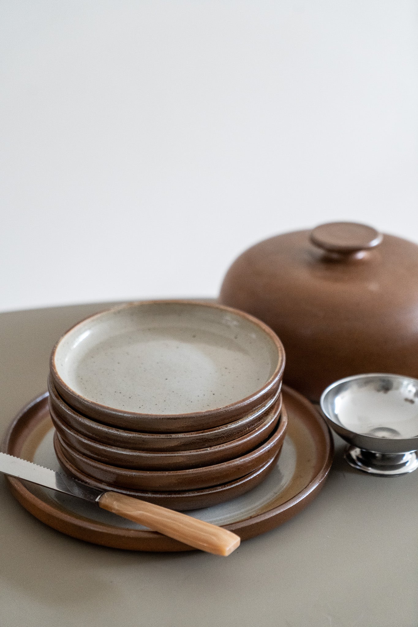 Set of cheese plates
