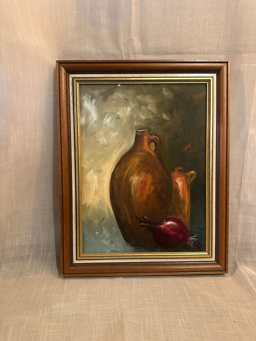 Schilderij met vazen