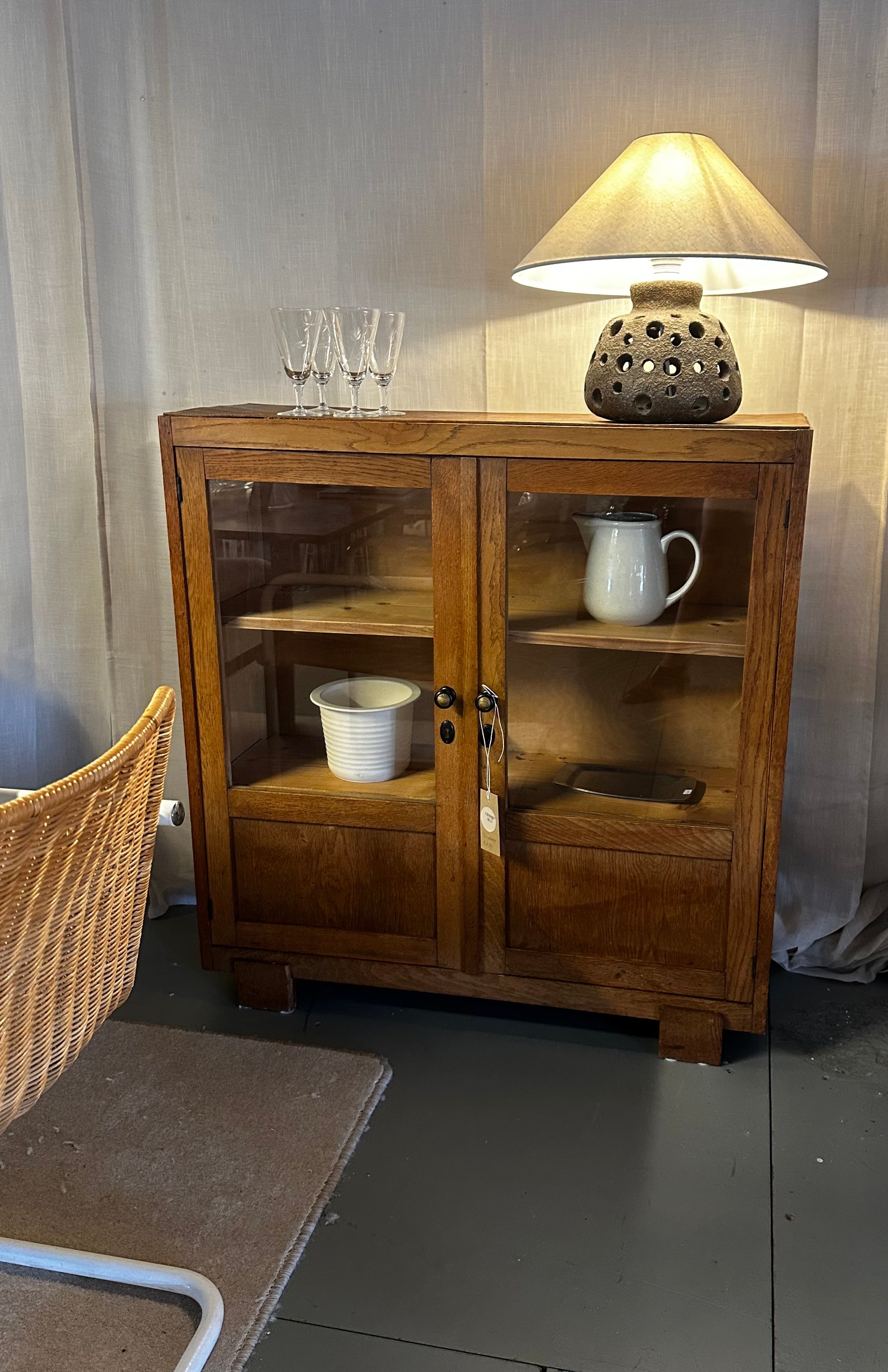 Vintage vitrinekast