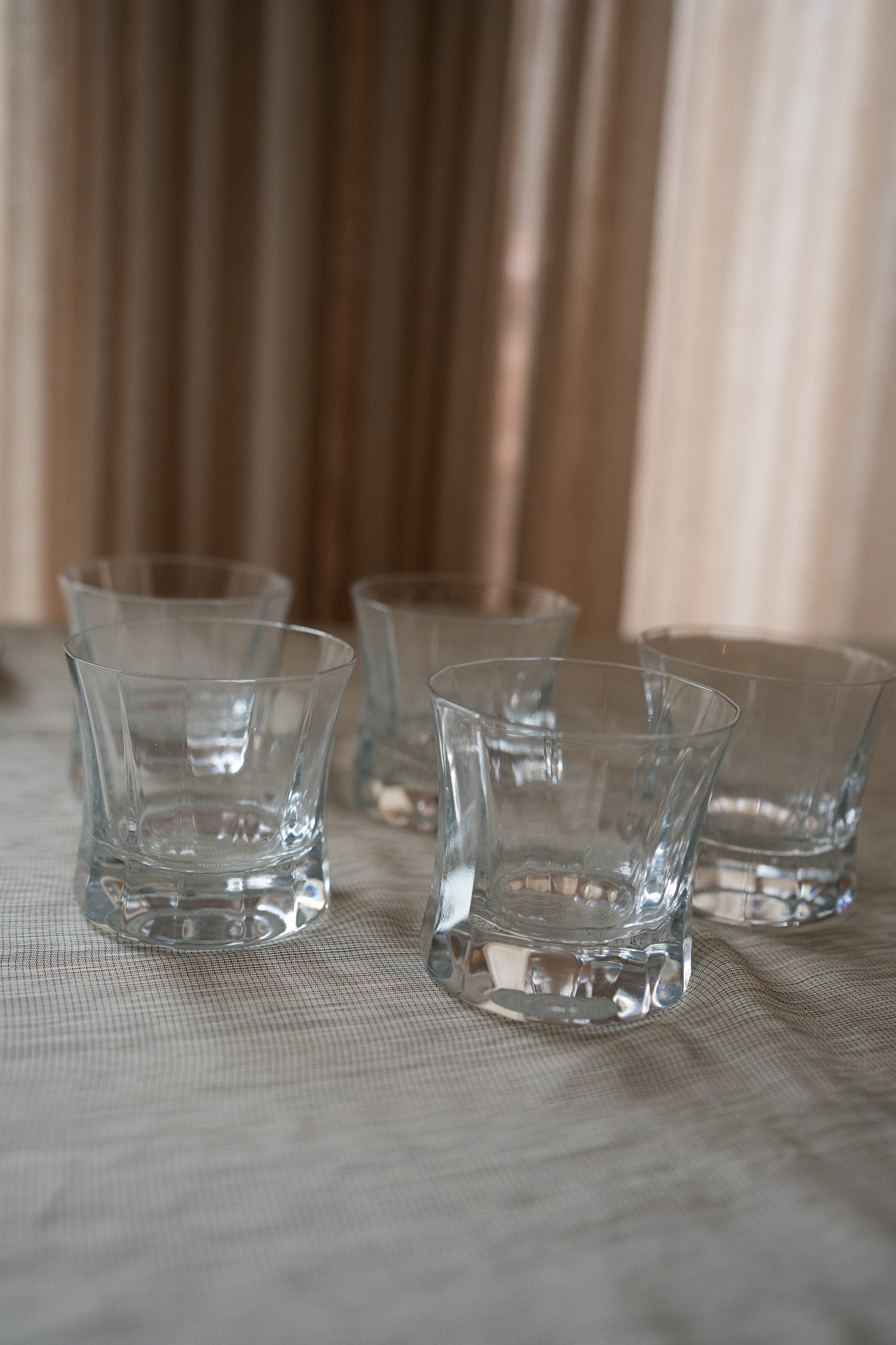 5 kristallen whiskeyglazen