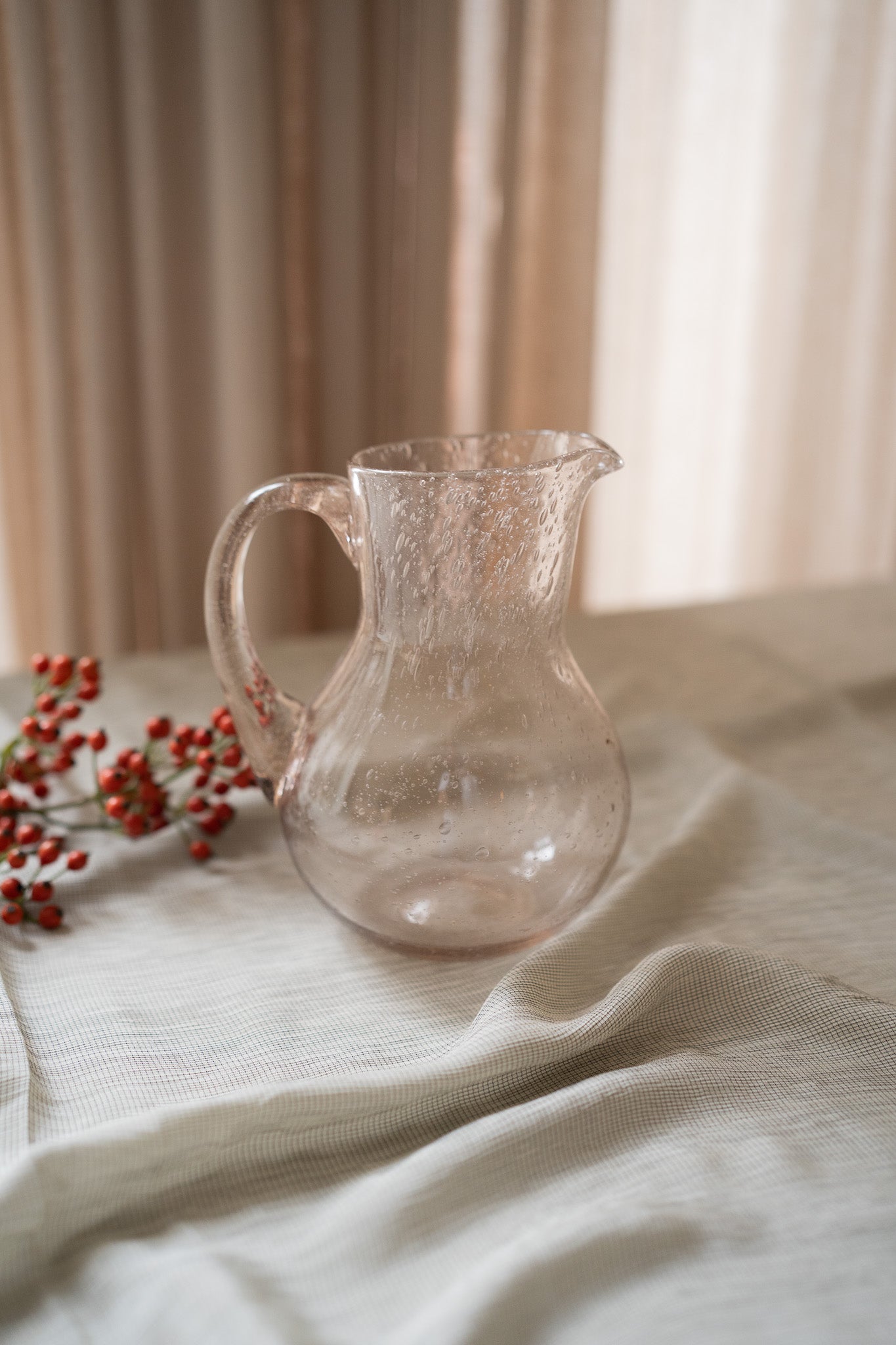Vintage glazen bubble karaf