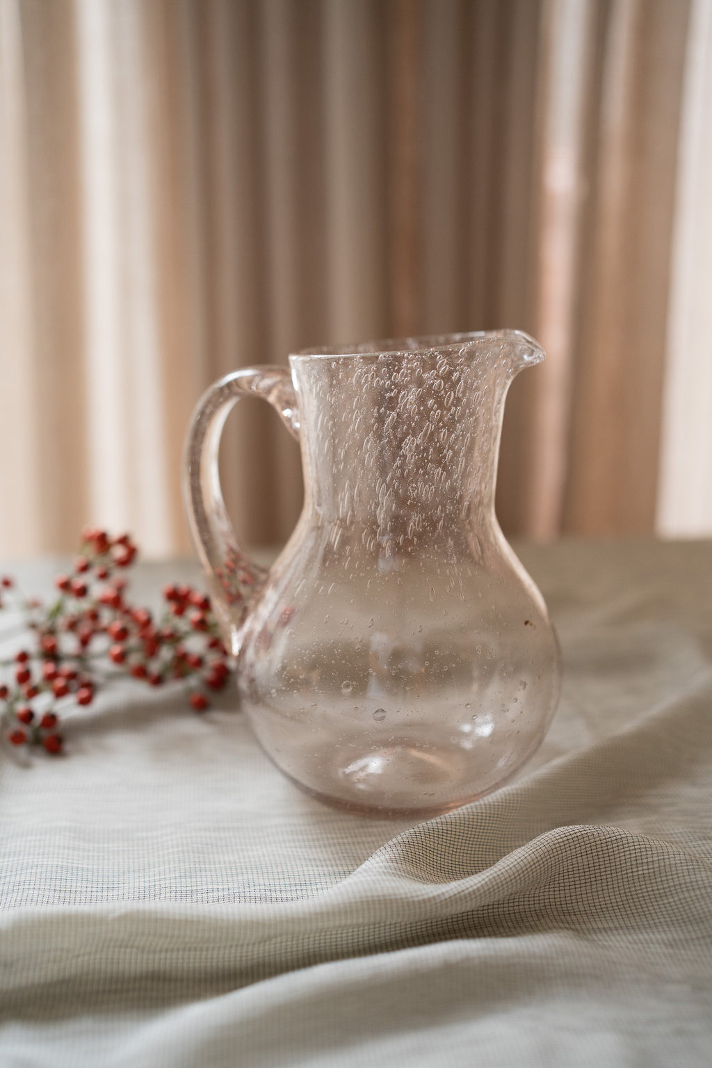 Vintage glazen bubble karaf