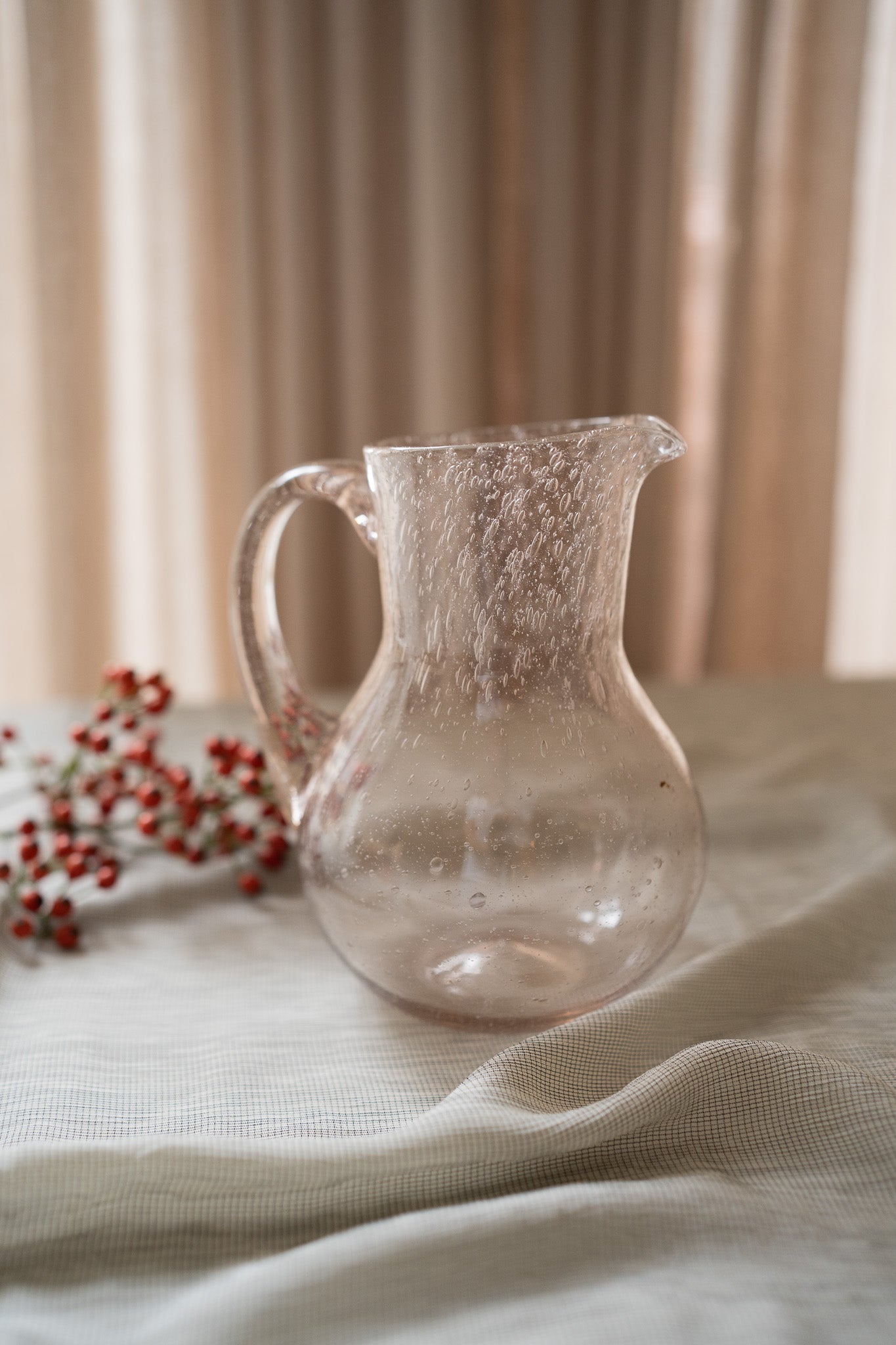 Vintage glazen bubble karaf