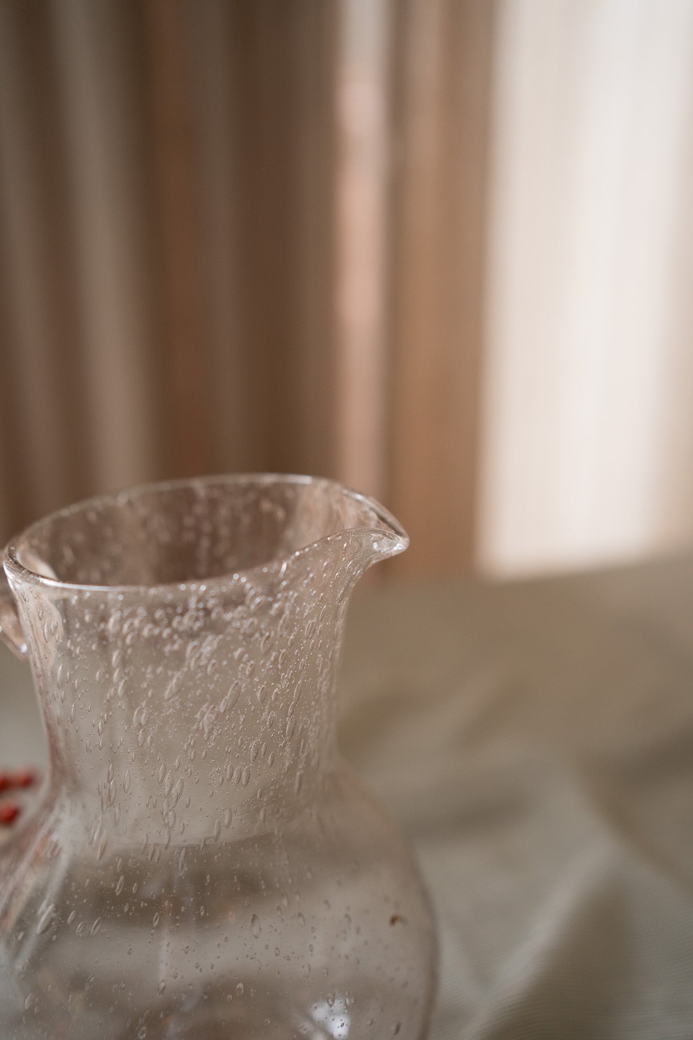 Vintage glazen bubble karaf