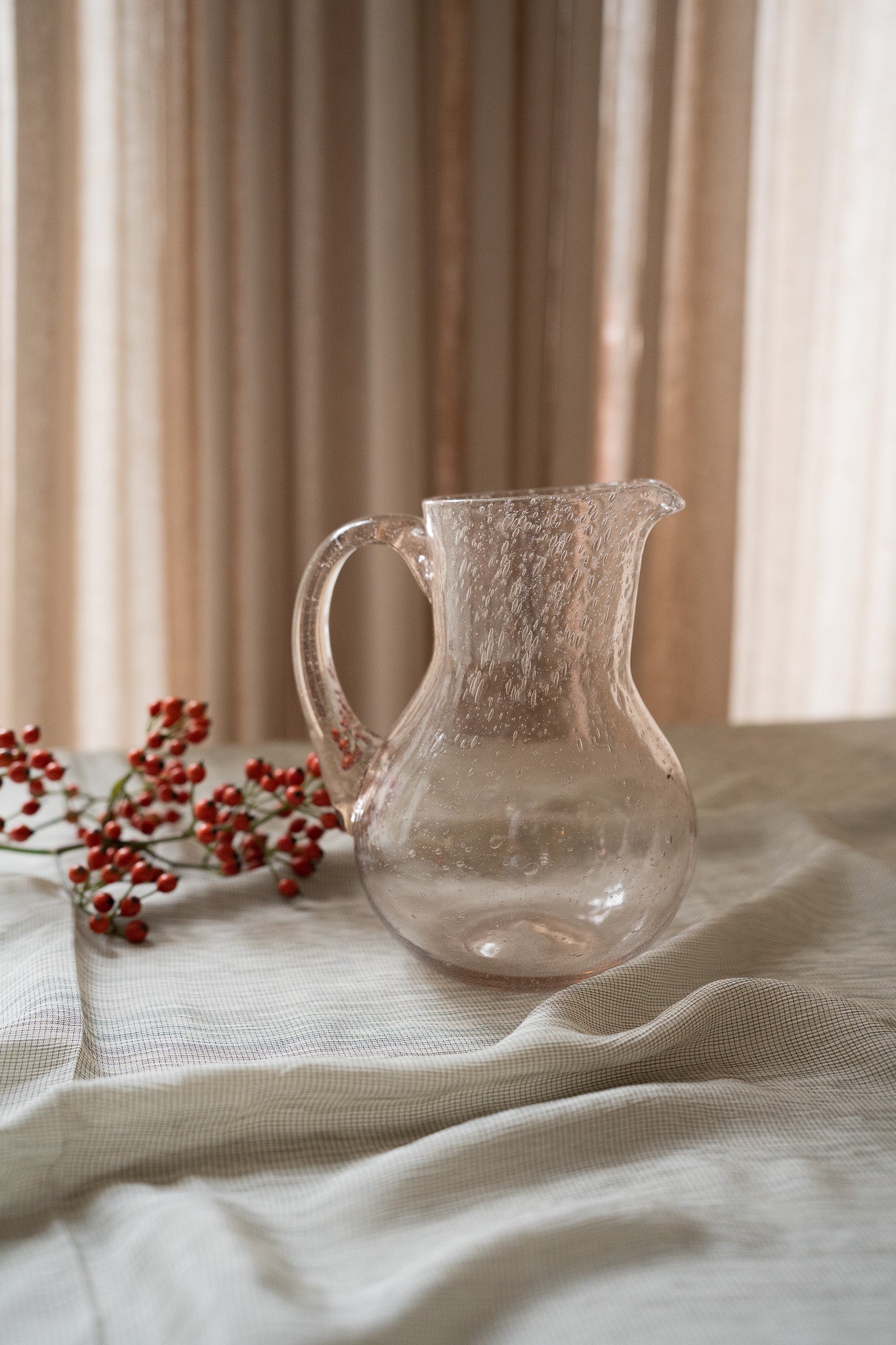 Vintage glazen bubble karaf