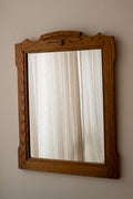 Houten spiegel art deco stijl