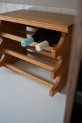 Vintage houten wijnrek
