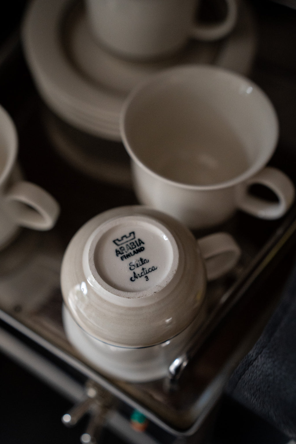 4 x kop & schotel ARABIA FINLAND