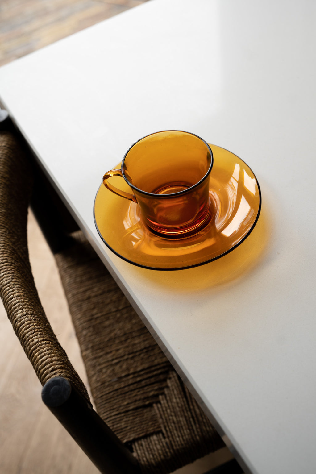 Set van 6 duralex kop en schotels