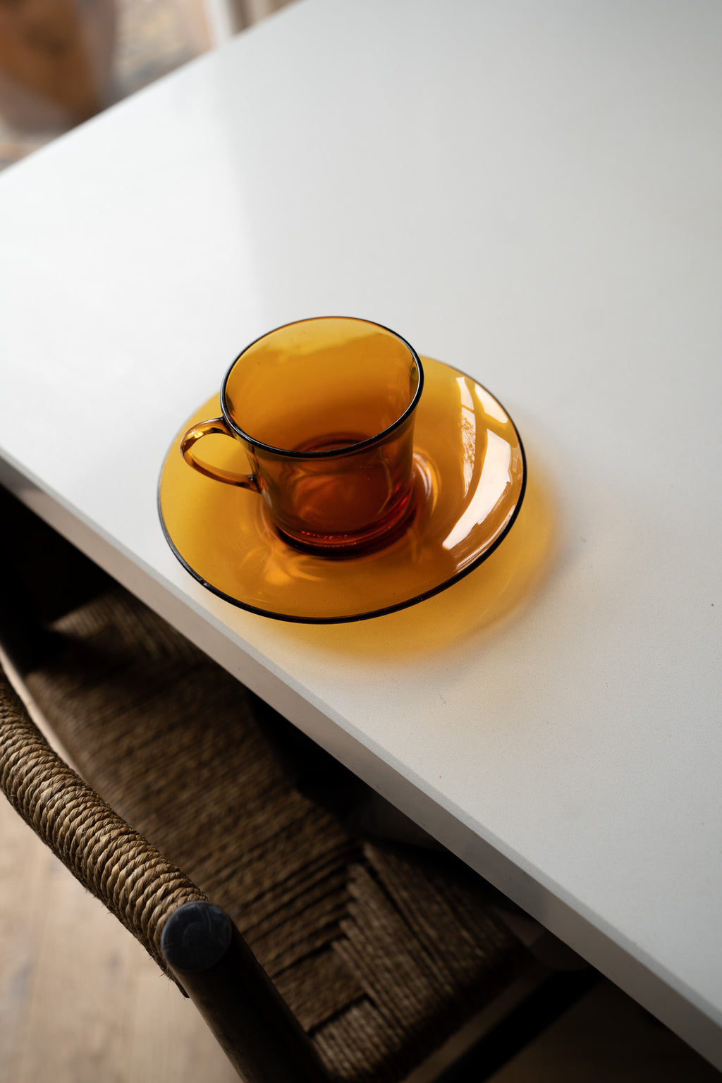 Set van 6 duralex kop en schotels