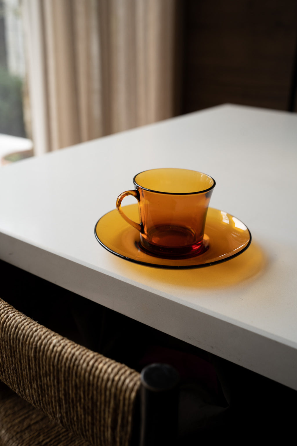 Set van 6 duralex kop en schotels