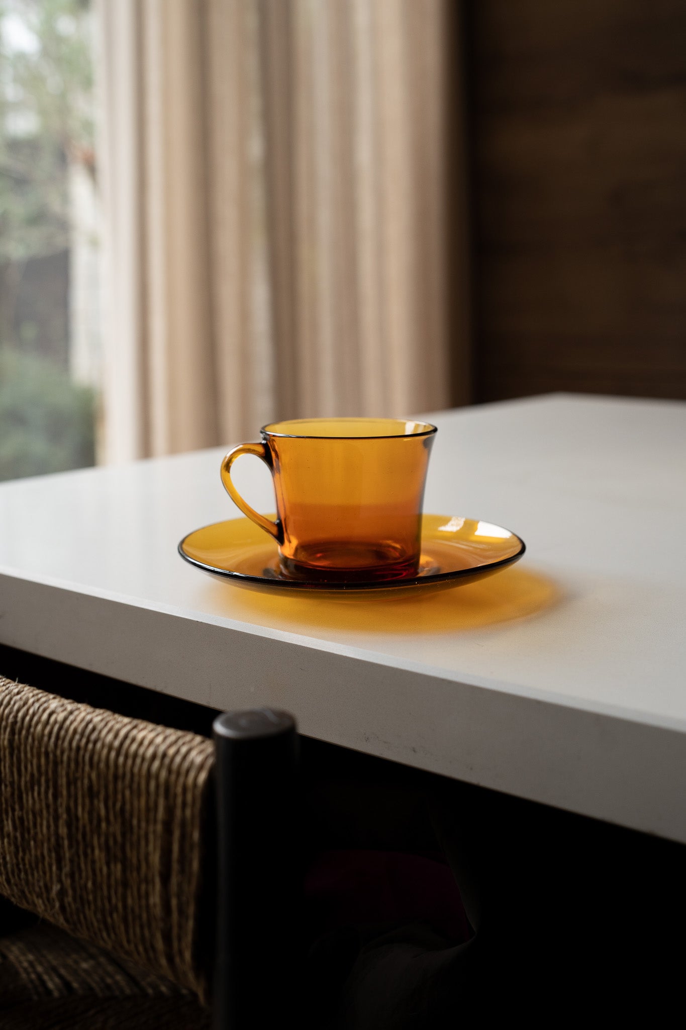 Set van 6 duralex kop en schotels