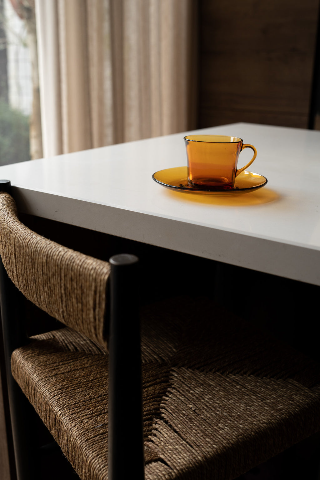 Set van 6 duralex kop en schotels