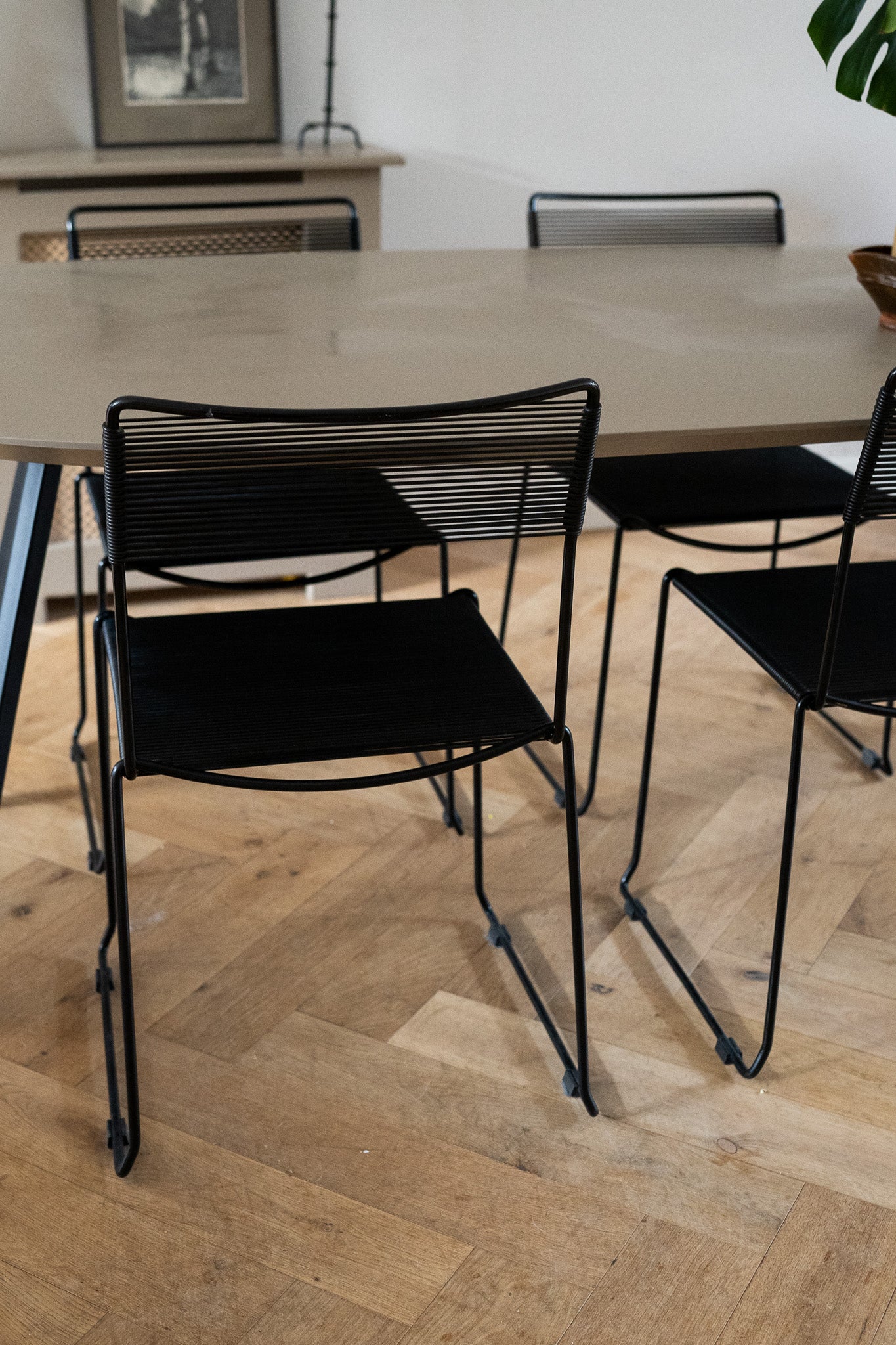 4 x Vintage spaghettistoelen  Giandomenico Belotti Alias