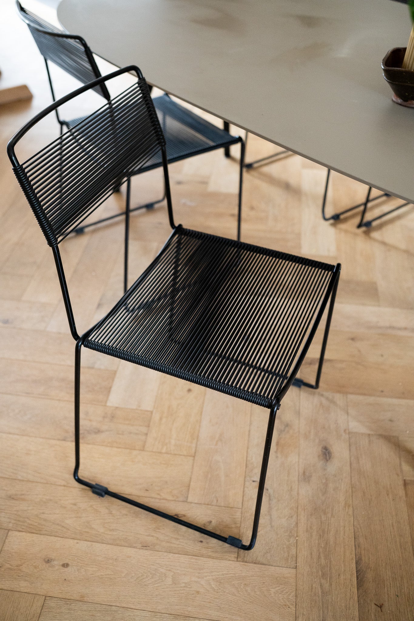 4 x Vintage spaghettistoelen  Giandomenico Belotti Alias