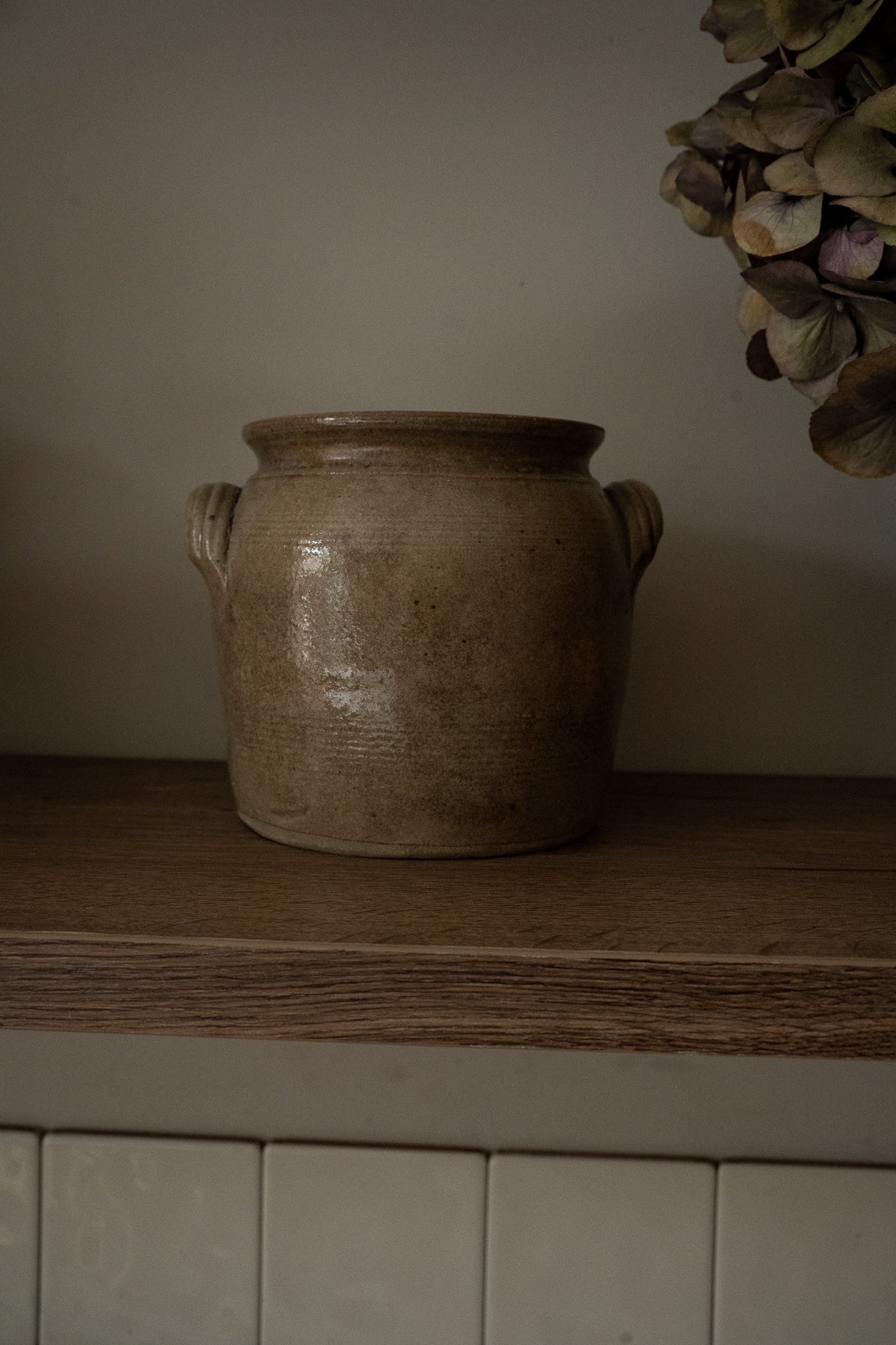 Grijze Franse grès aardewerk pot
