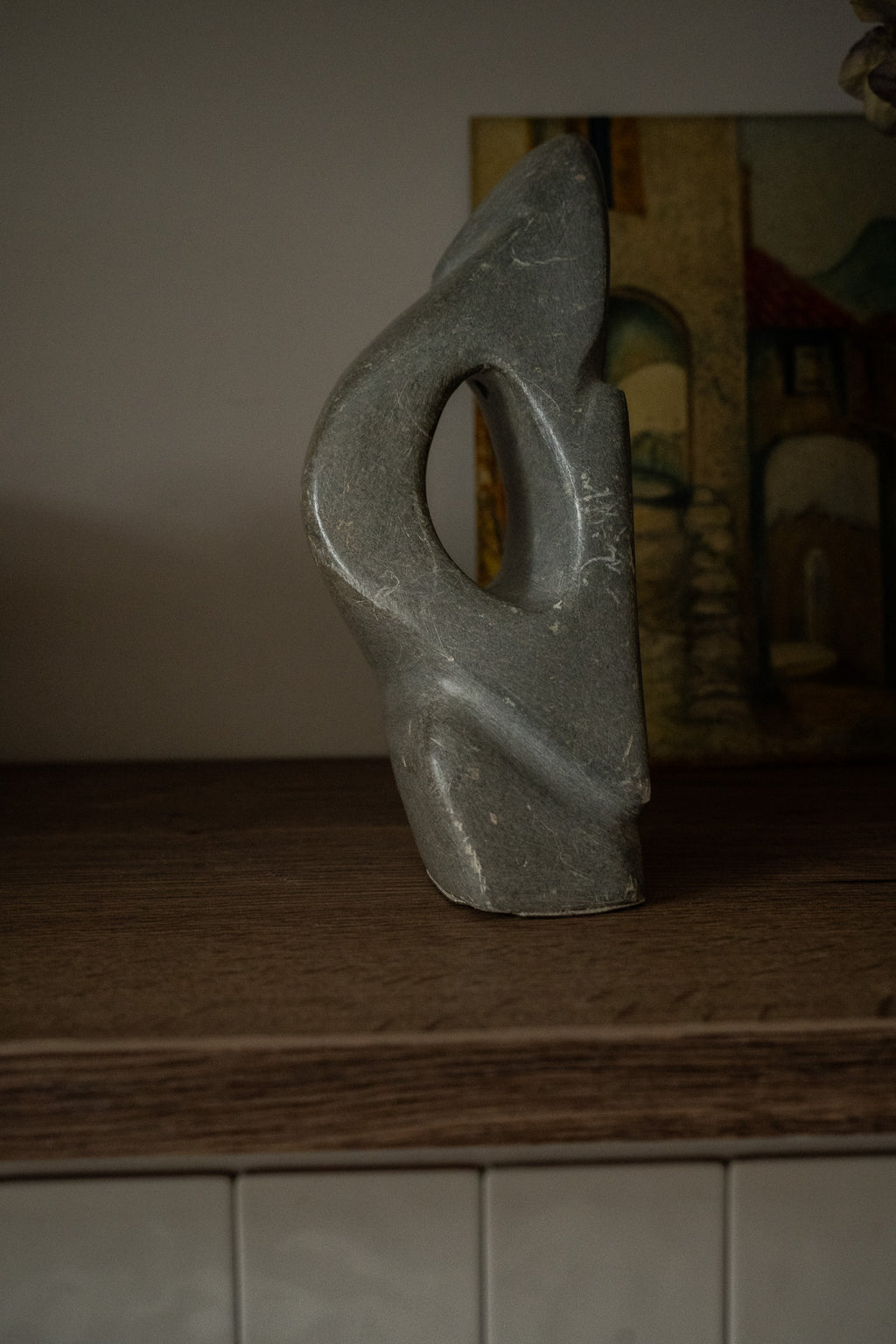 Beeld abstract grijs