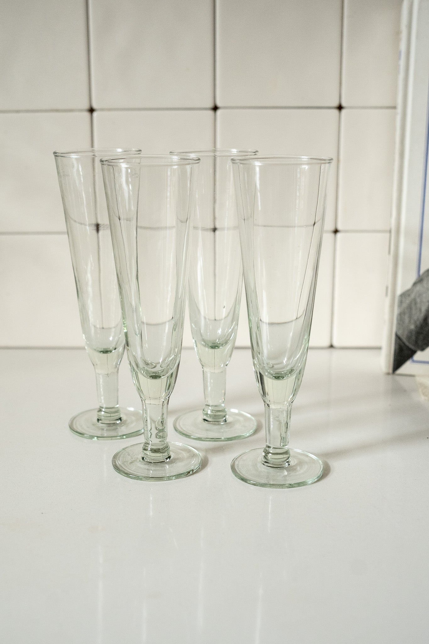 4 champagneglazen
