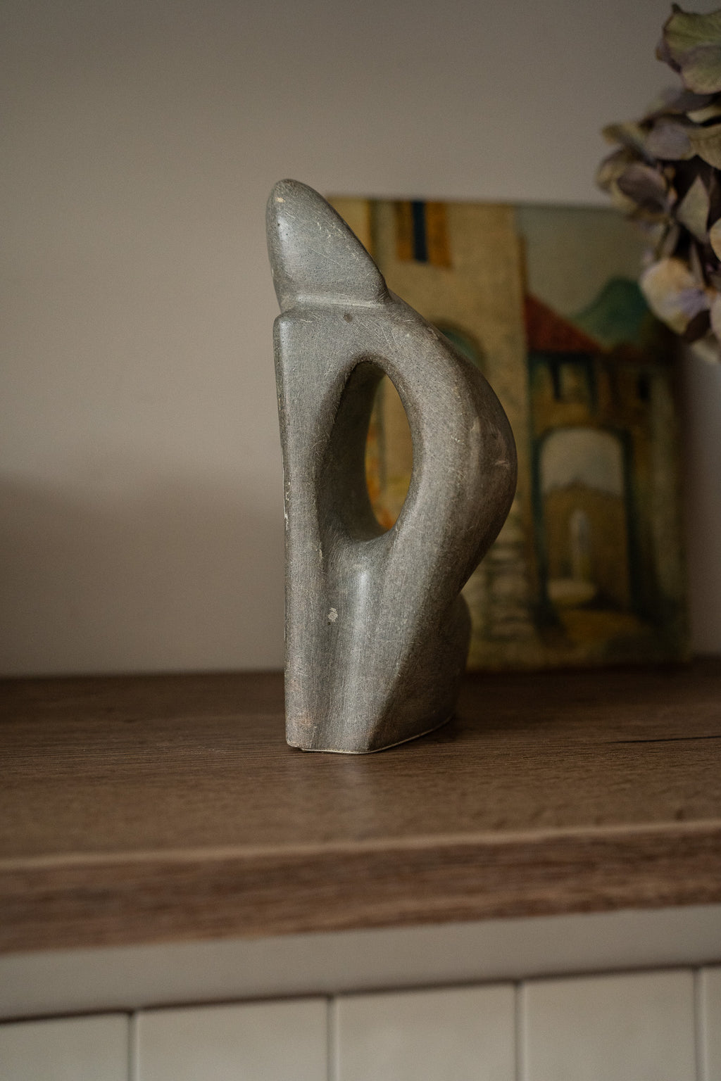 Beeld abstract grijs