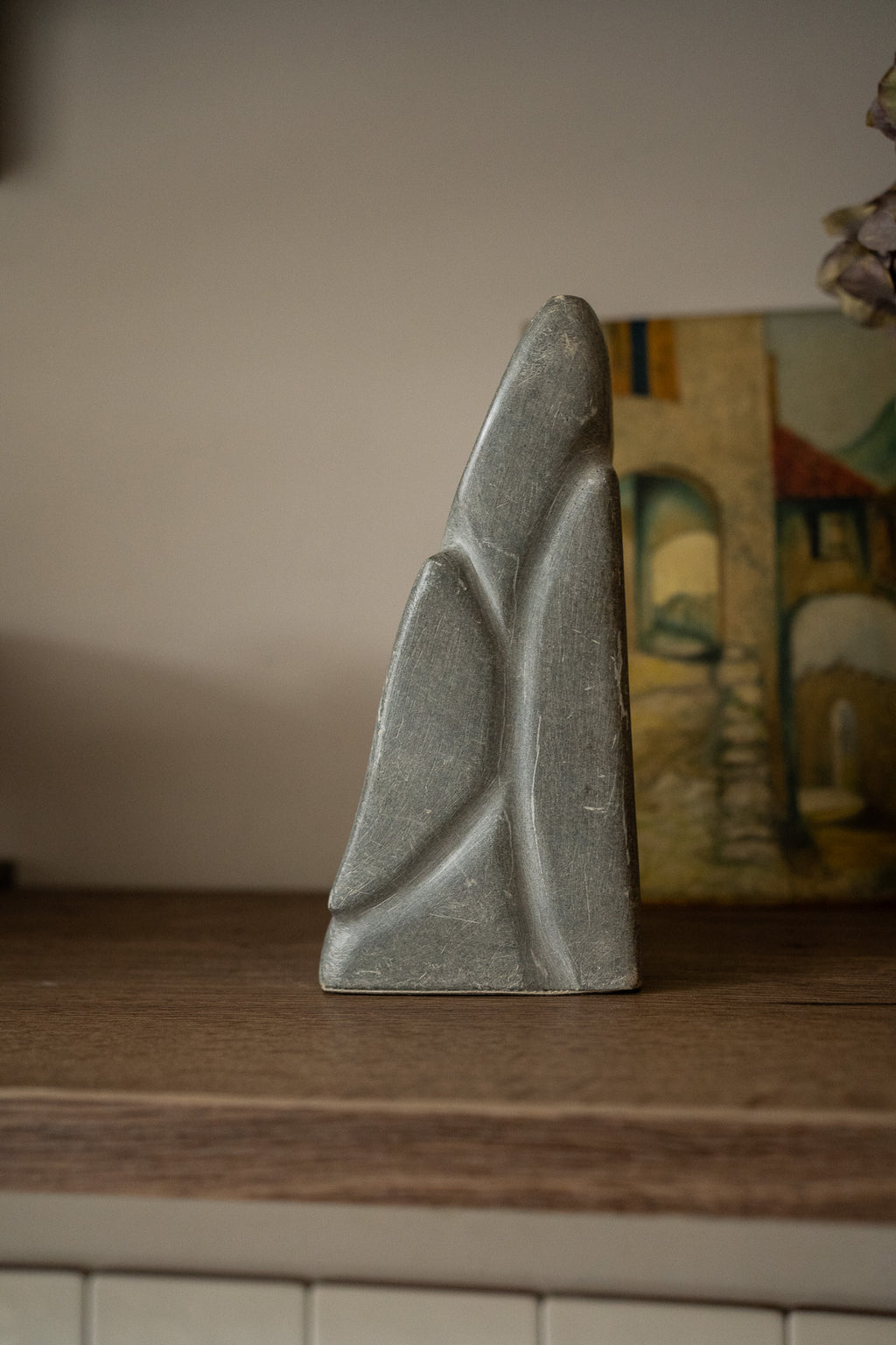 Beeld abstract grijs