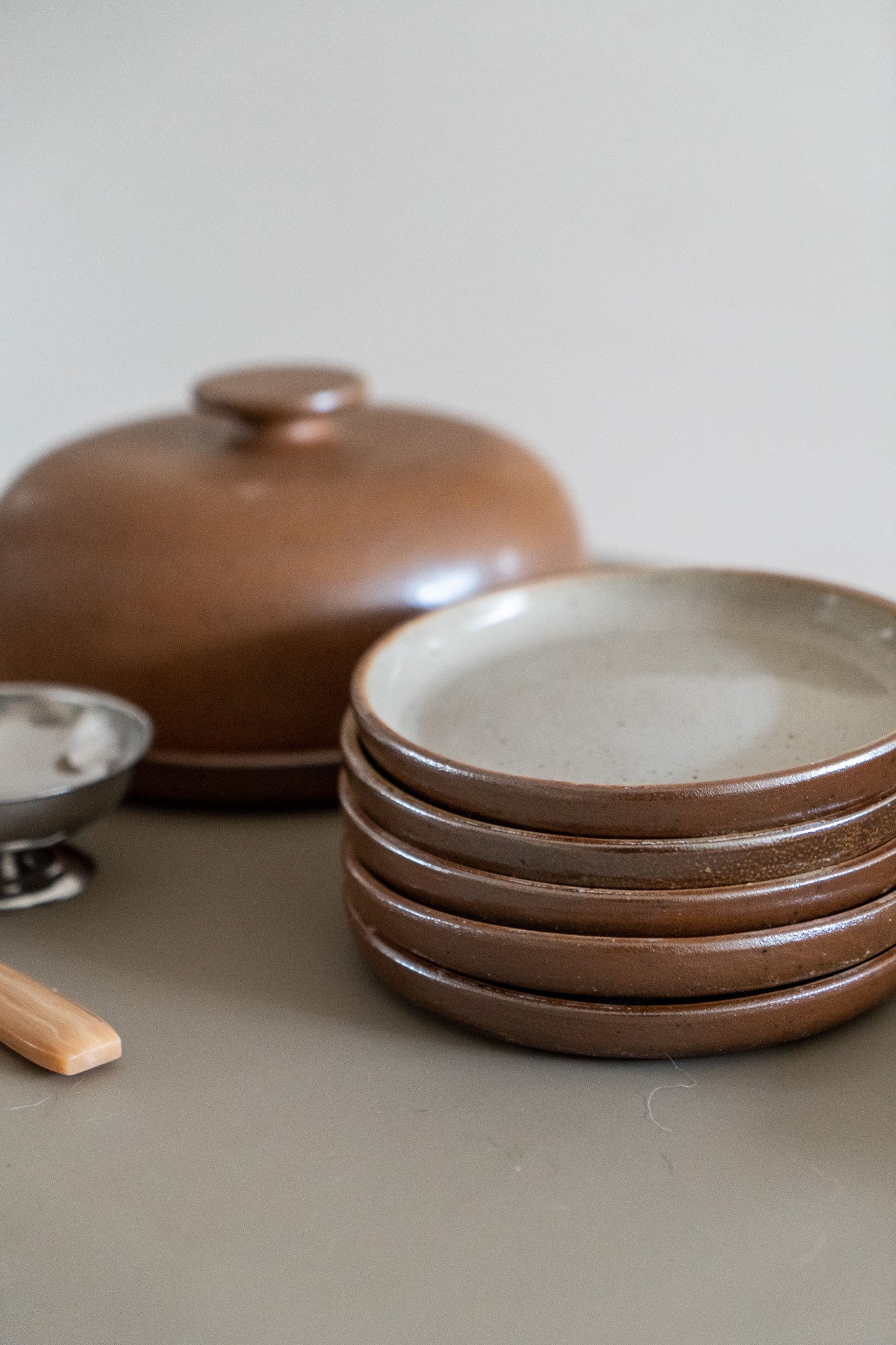 Set of cheese plates
