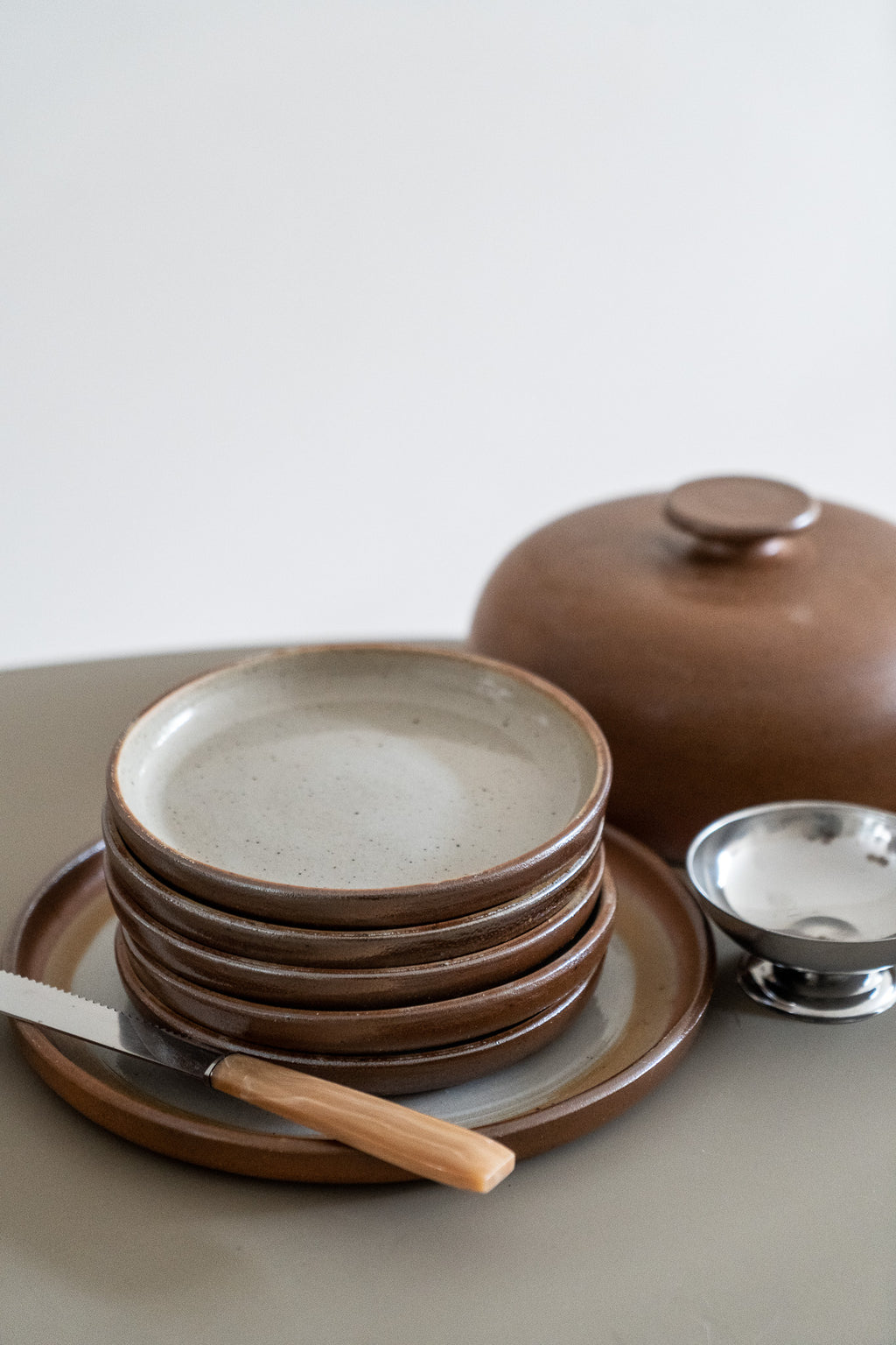 Set of cheese plates