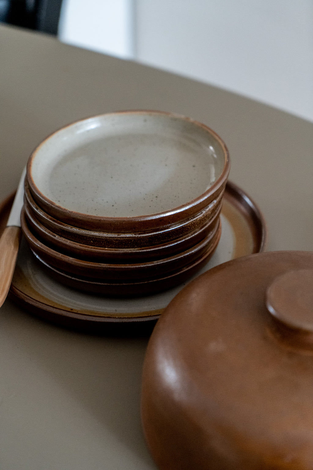Set of cheese plates