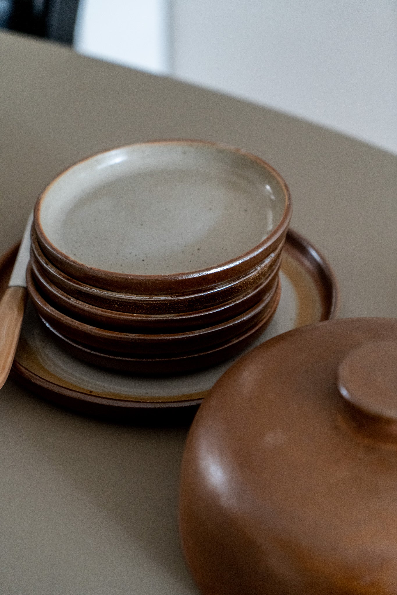Set of cheese plates