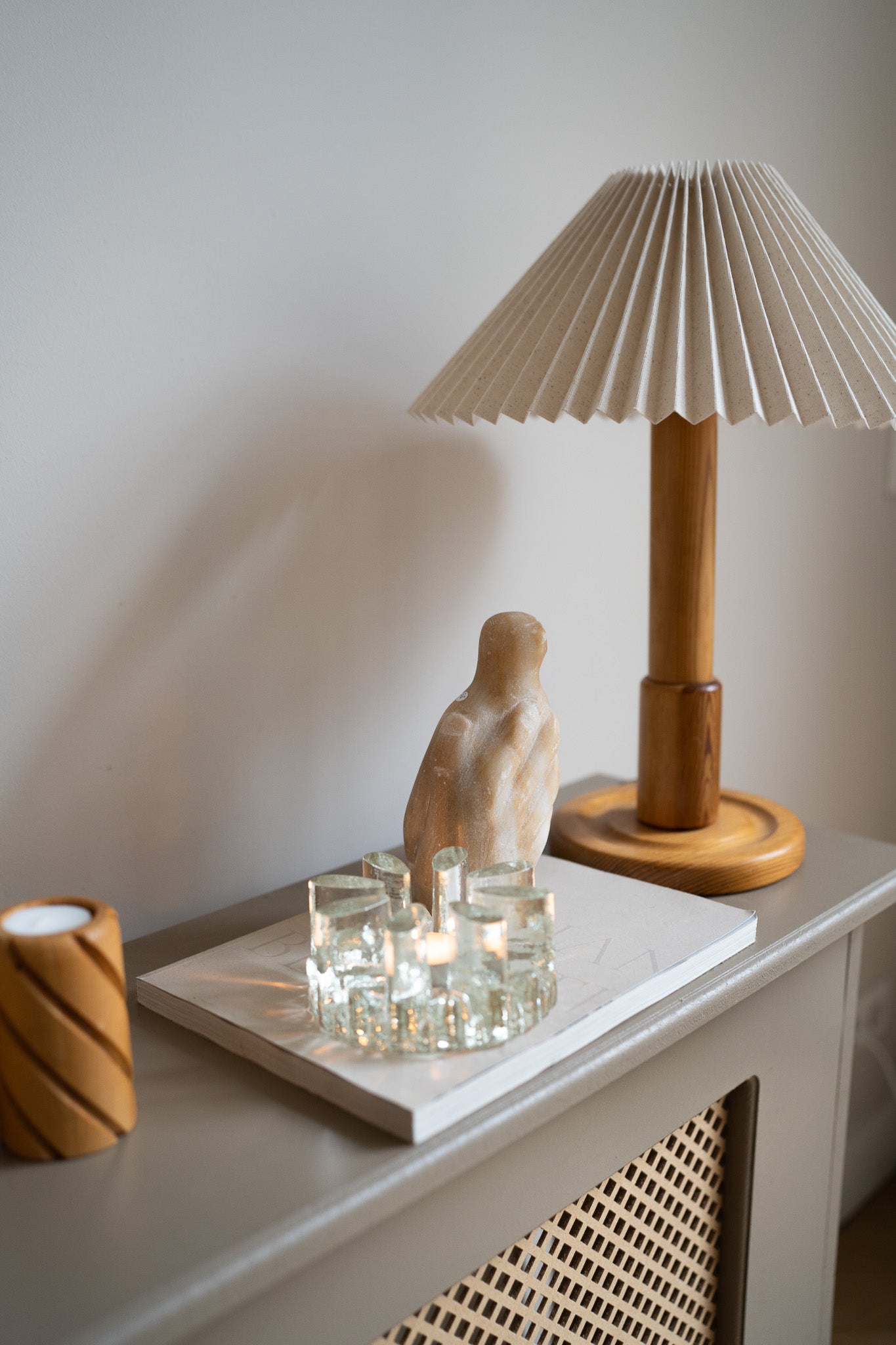 Vintage Glasdesign Georgeshutter theelichthouder