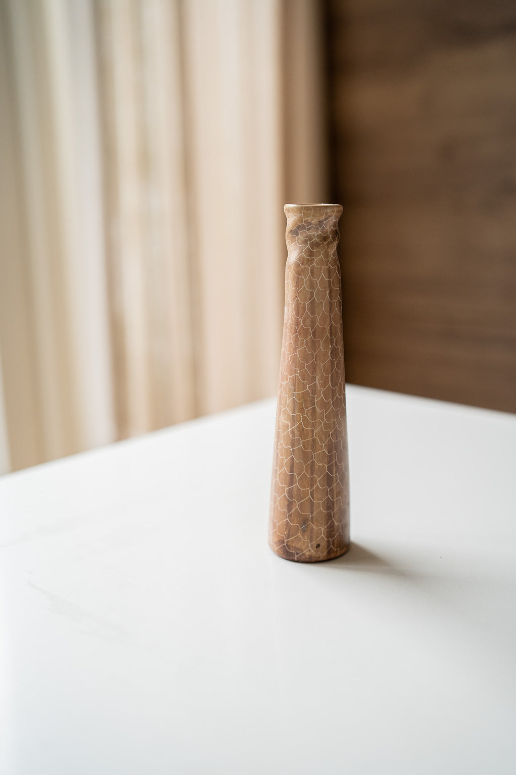 Candelholder hand carved