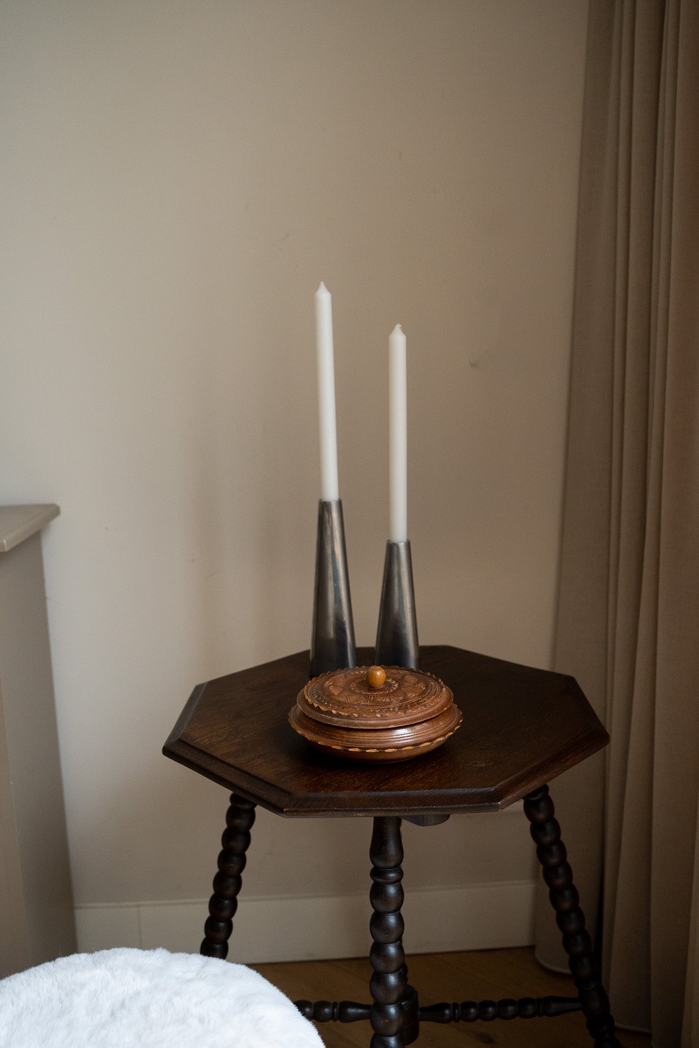 Set vintage Ikea Rönås kandelaars