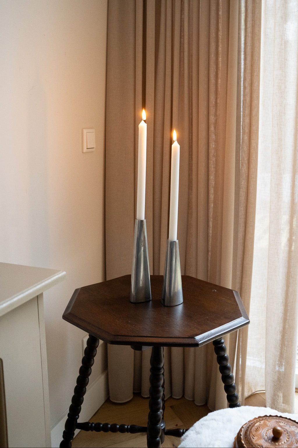 Set vintage Ikea Rönås kandelaars