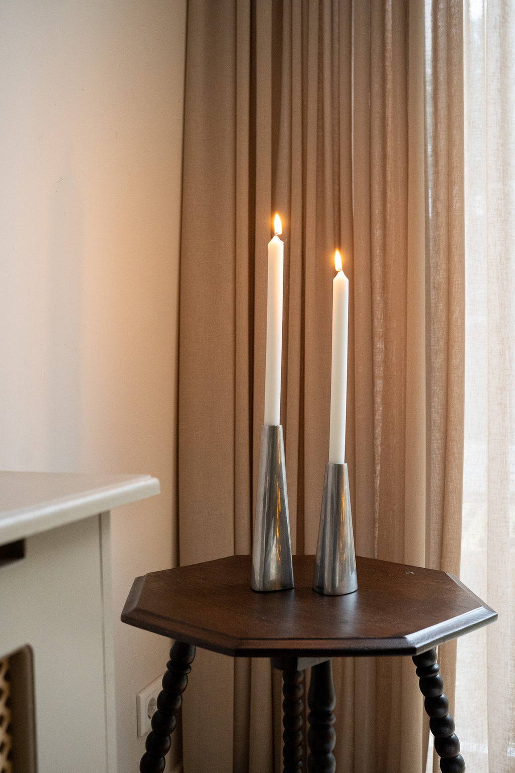 Set vintage Ikea Rönås kandelaars