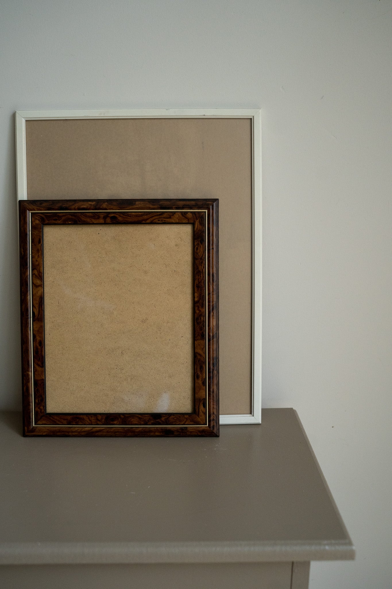 Lijst hout & gouden rand