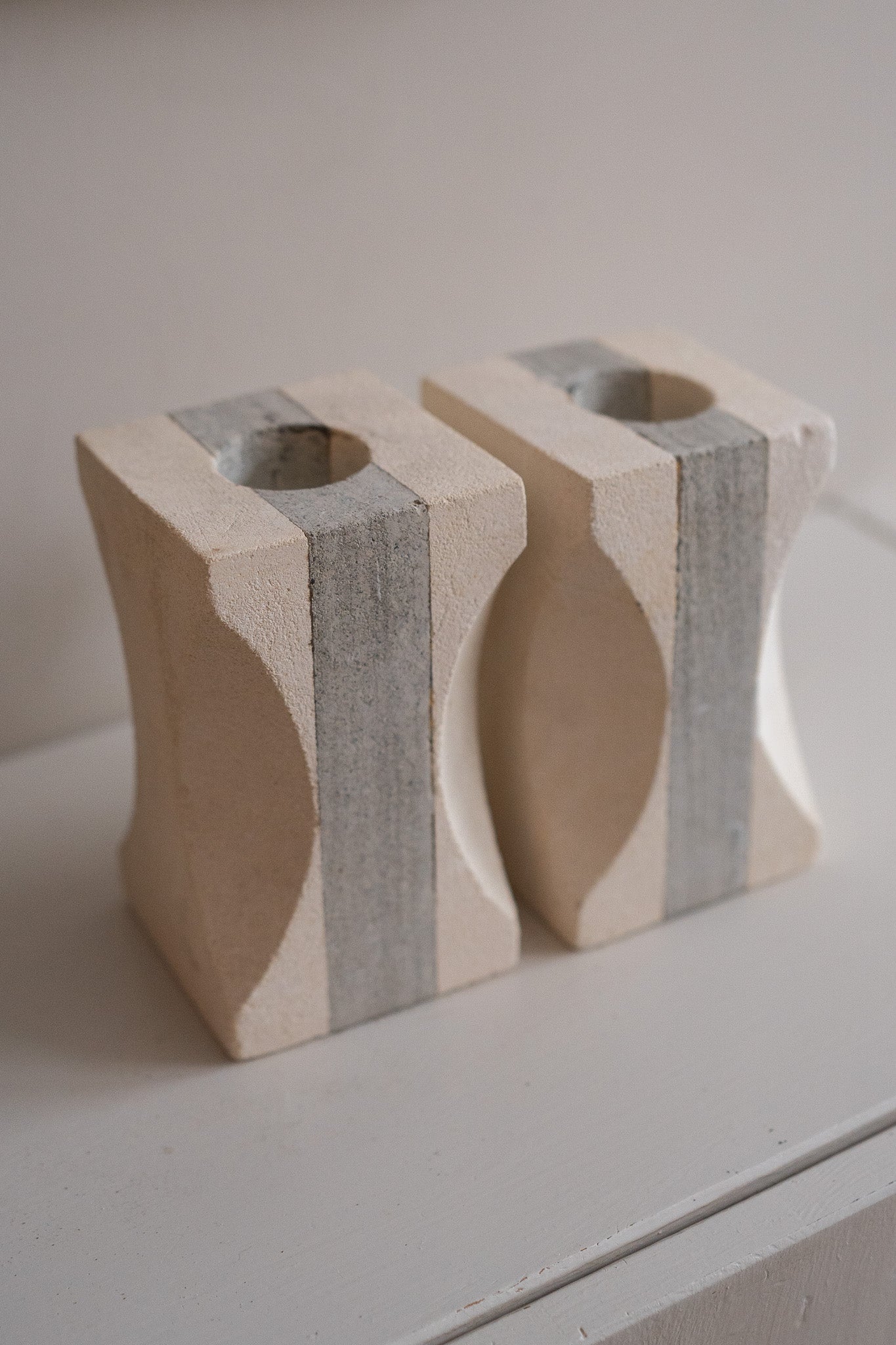 Gipsen waxinelichthouder