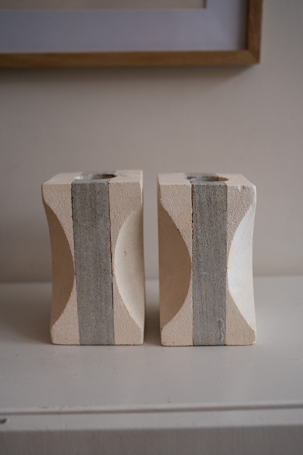 Gipsen waxinelichthouder