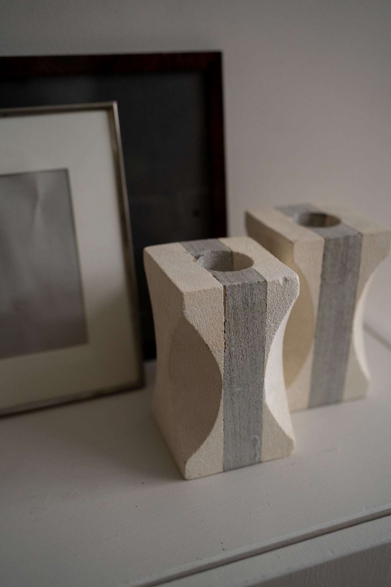 Gipsen waxinelichthouder