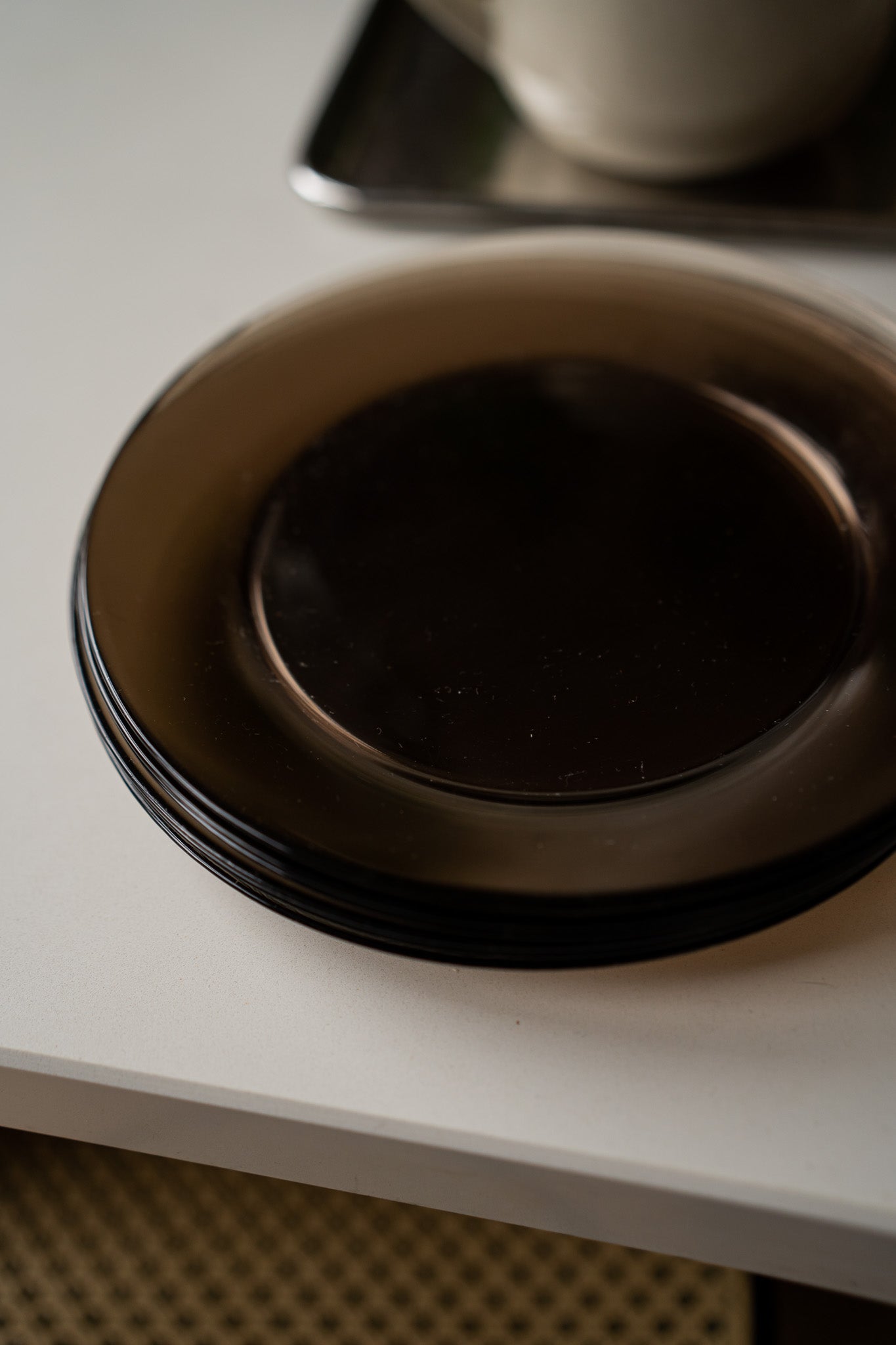 6 Arcoroc rookglazen dinerborden