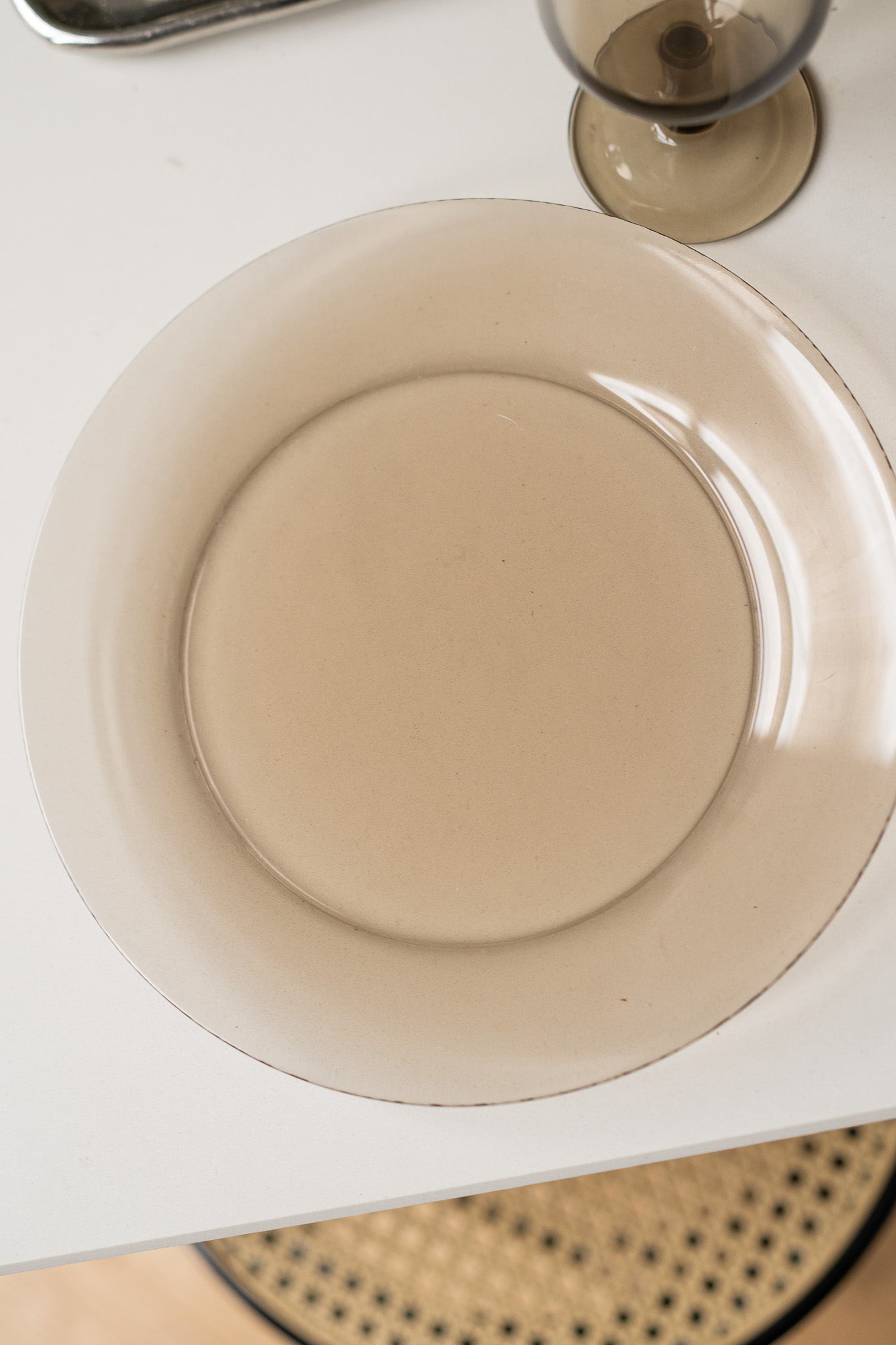 6 Arcoroc rookglazen dinerborden