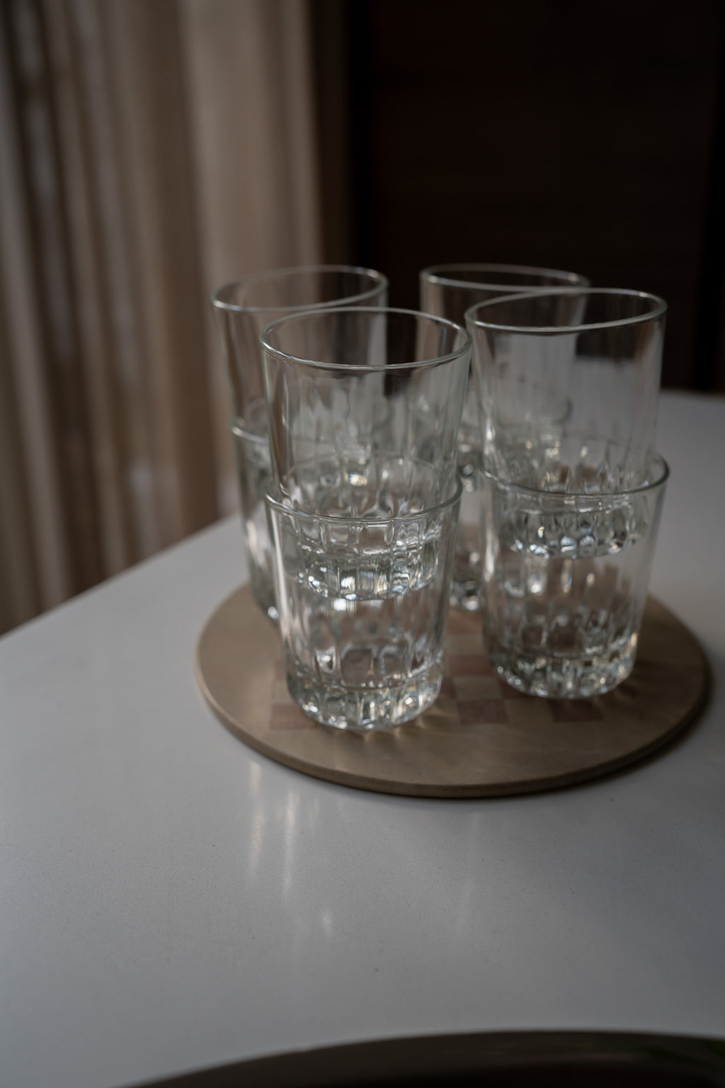 8 waterglazen Arcoroc