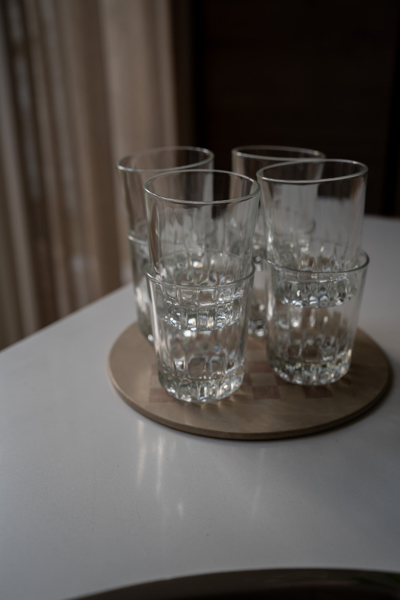 8 waterglazen Arcoroc