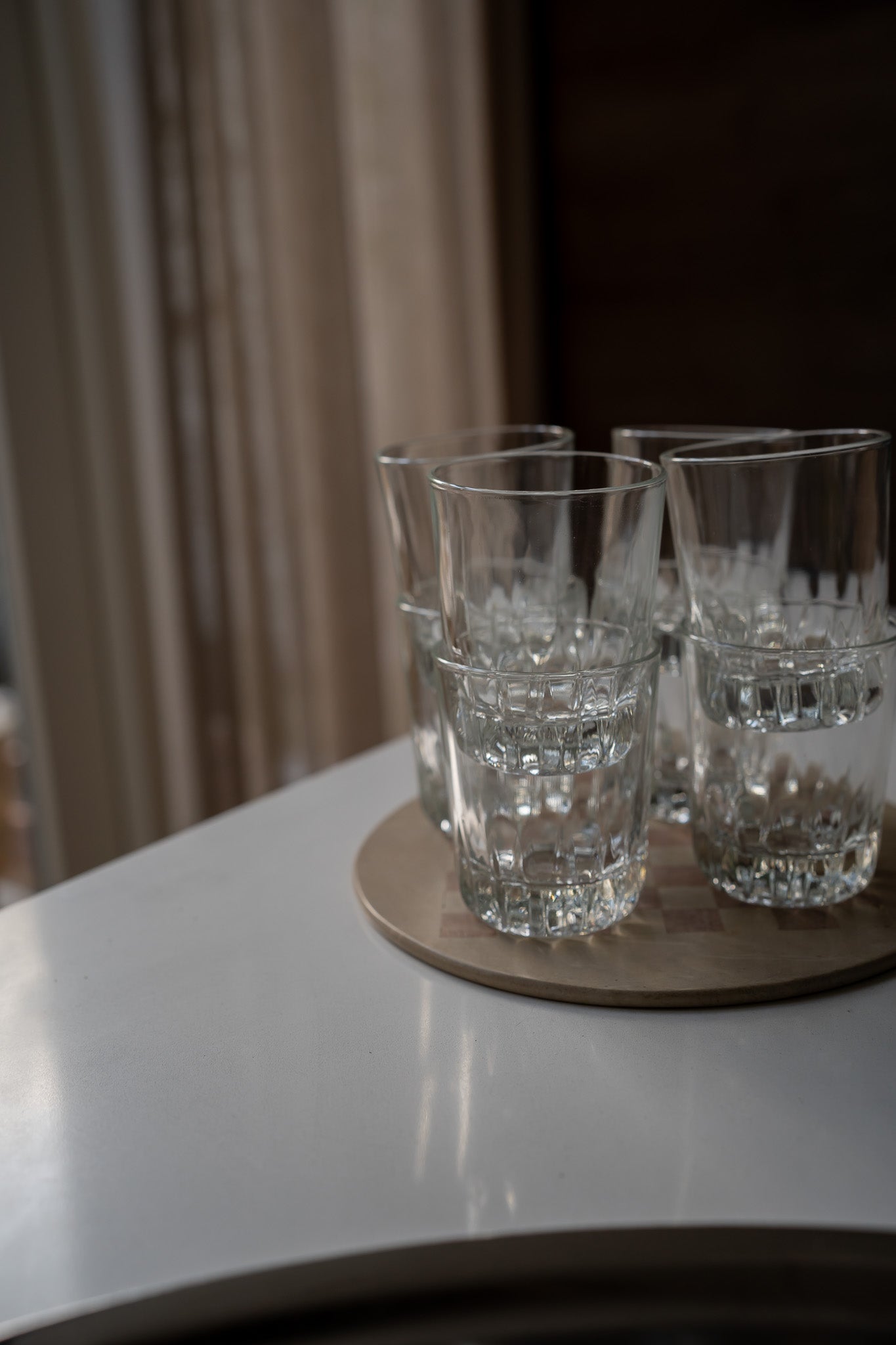 8 waterglazen Arcoroc