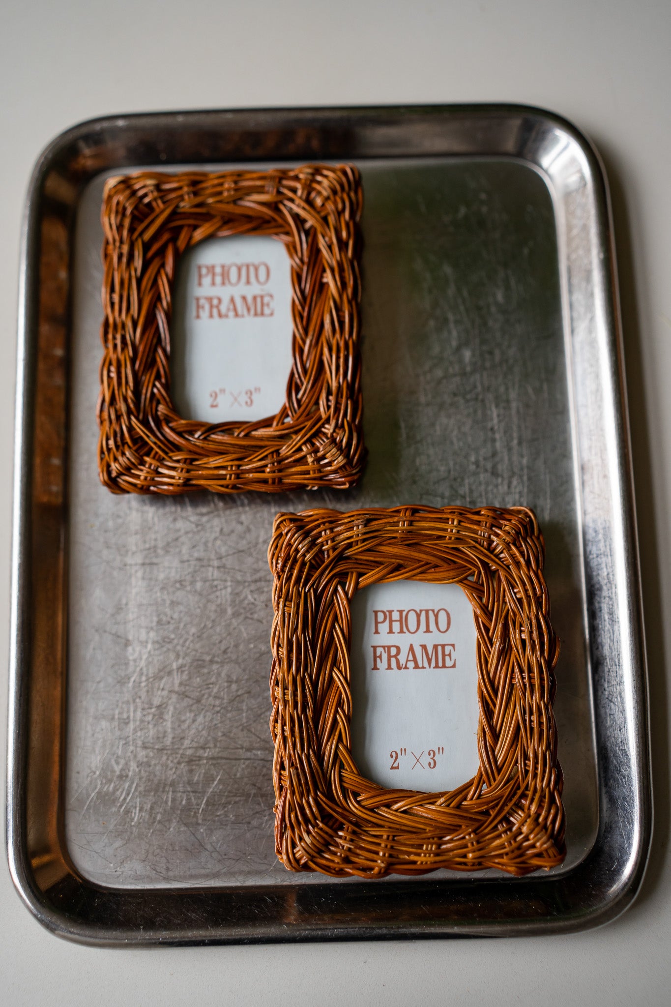 Set van 3 rotan lijstjes