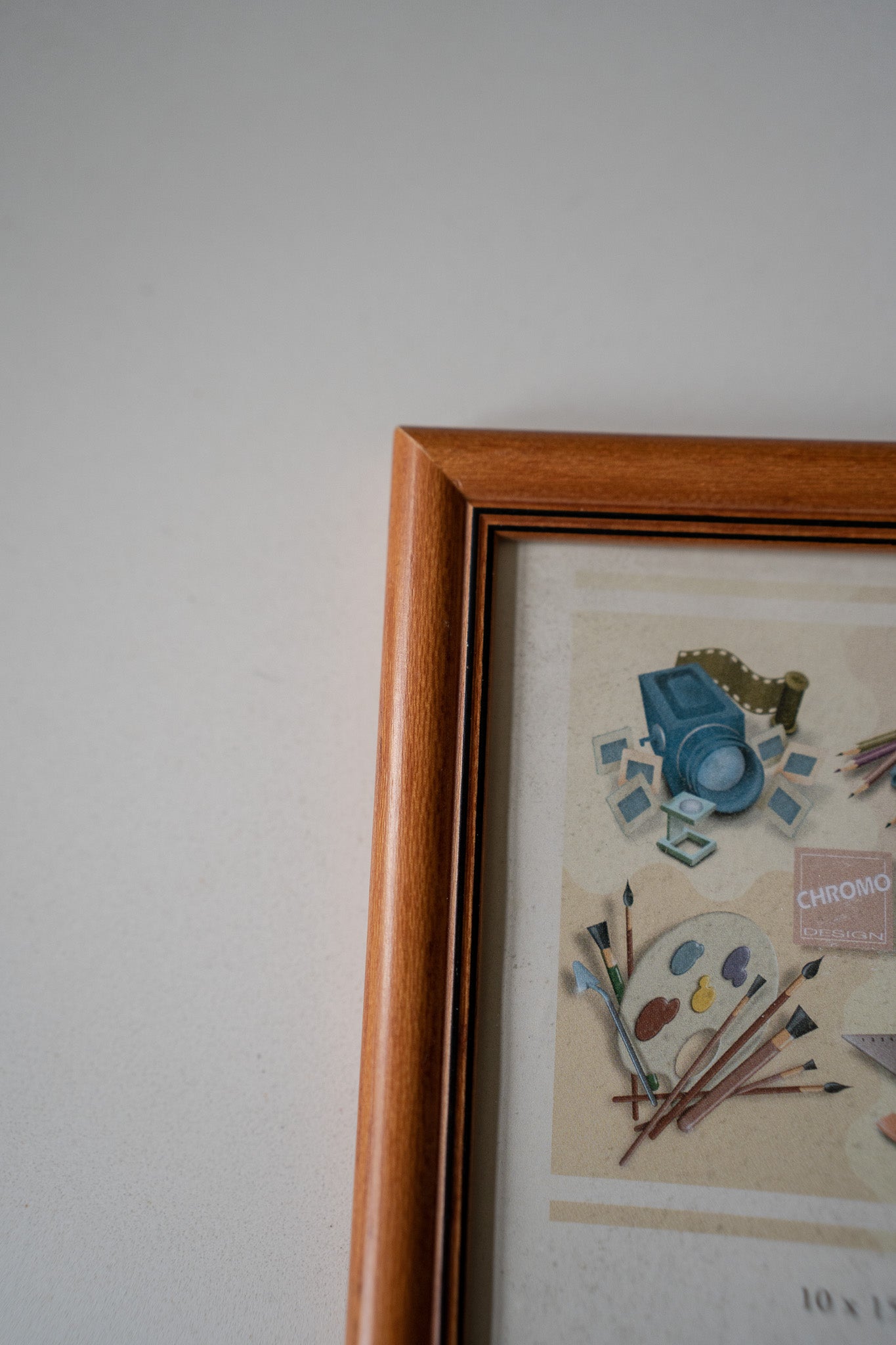 Houten lijstje met zwarte rand