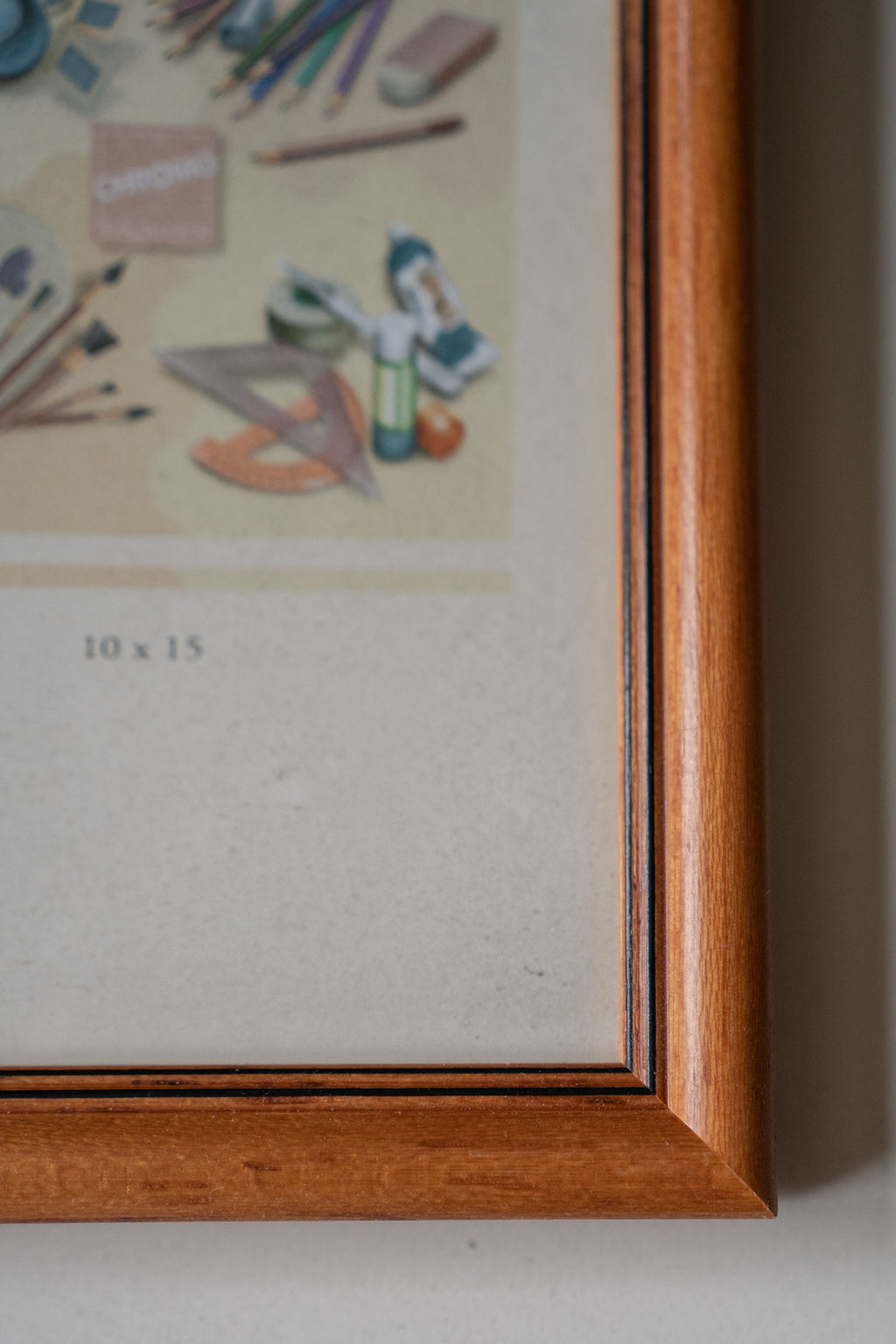 Houten lijstje met zwarte rand