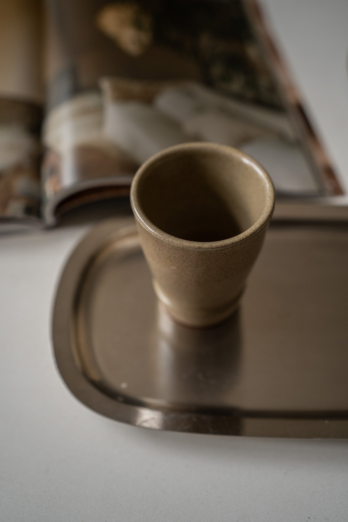 6 bruine koffiemokken