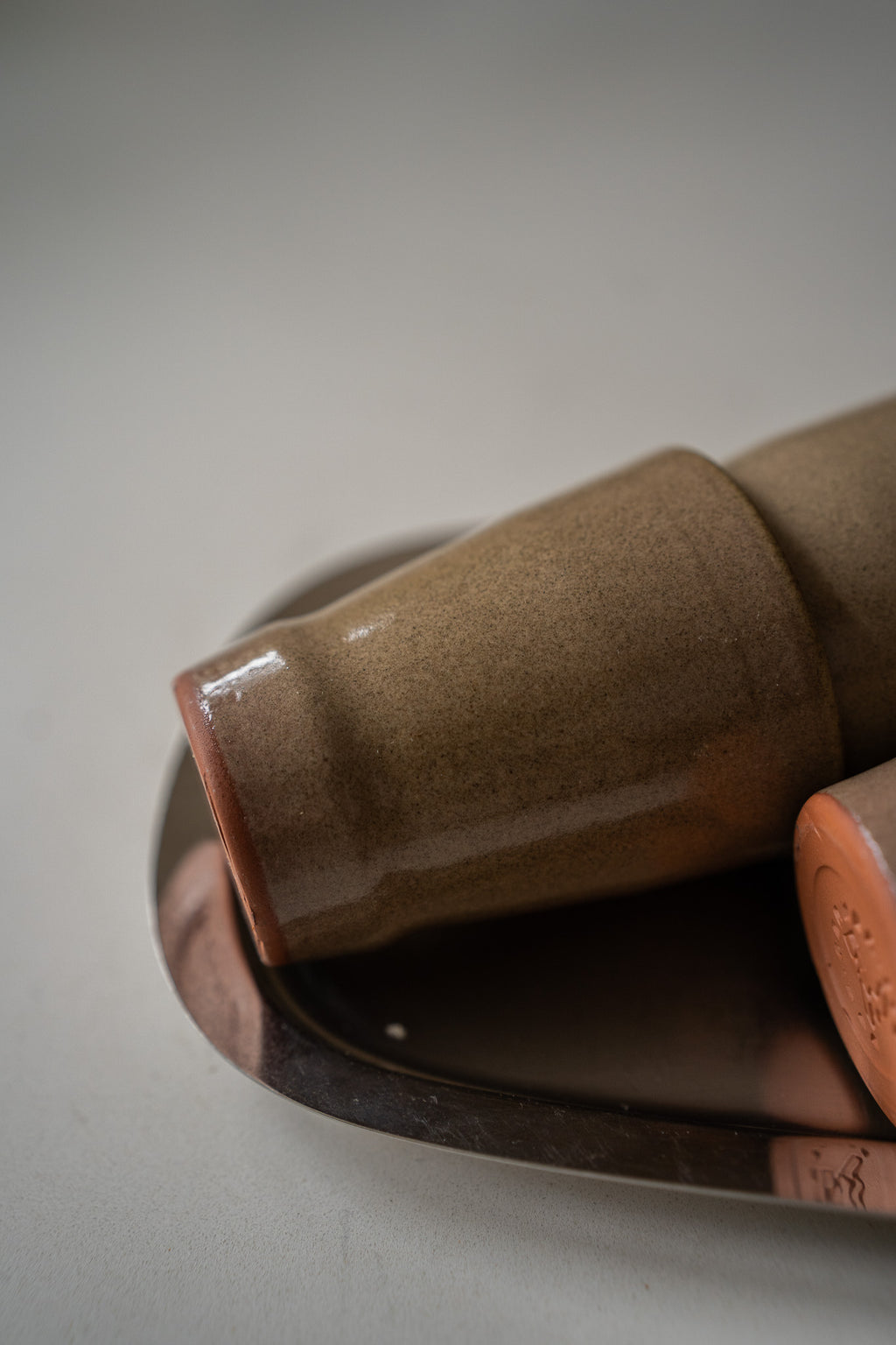 6 bruine koffiemokken