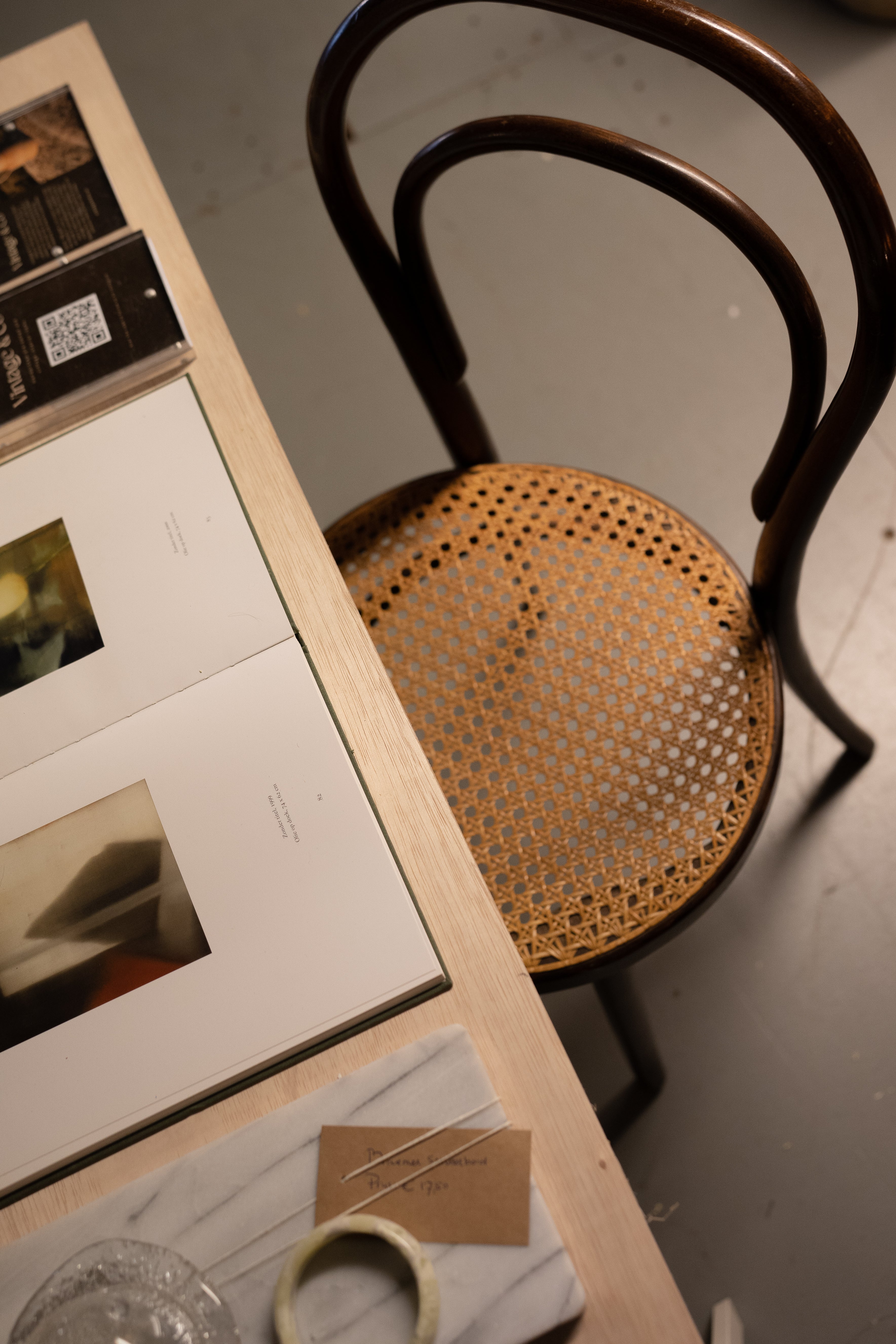 Thonet stijl stoel hout