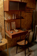 Vintage wandkast - plank - bureau - kast