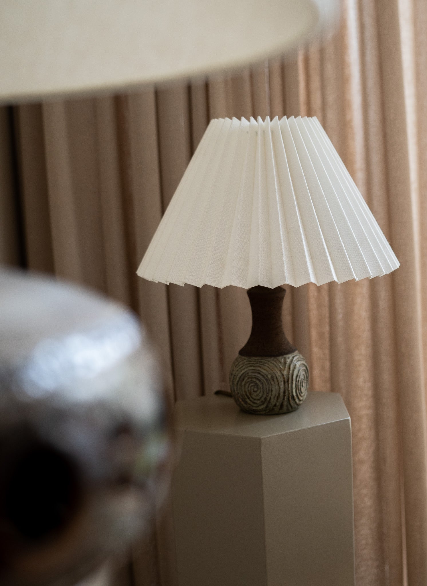 Keramieken lamp circle